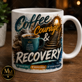 Coffee, Courage & Recovery Mug – One Day at a Time