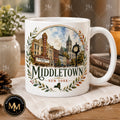 Middletown New York Mug – Paramount Theatre Watercolor Design