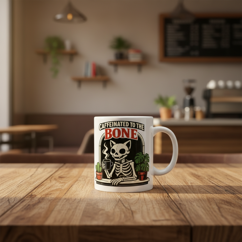 Caffeinated to the Bone - Lifestyle Mockup
